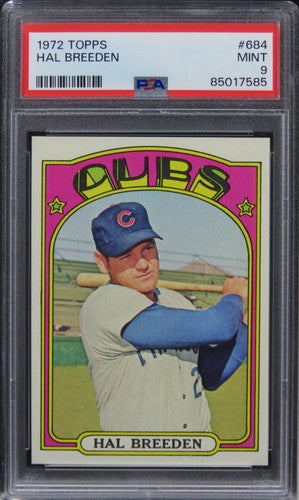 1972 Topps Hal Breeden #684 PSA 9 MINT