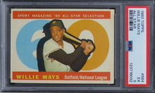 Load image into Gallery viewer, 1960 Topps Willie Mays ALL STAR HOF #564 PSA 5 EX