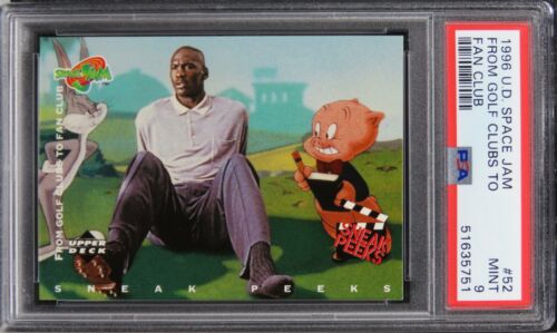 1996 Upper Deck Space Jam FROM GOLF CLUBS TO FAN CLUB HOF #52 PSA 9 MINT