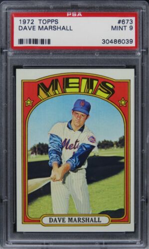 1972 Topps Dave Marshall #673 PSA 9 MINT