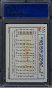 1992 Topps Gold Don Mattingly WINNER Future HOF #300 PSA 10 GEM MINT