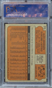 1972 Topps Alex Johnson #215 PSA 8 NM-MT