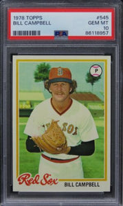 1978 Topps Bill Campbell #545 PSA 10 GEM MINT