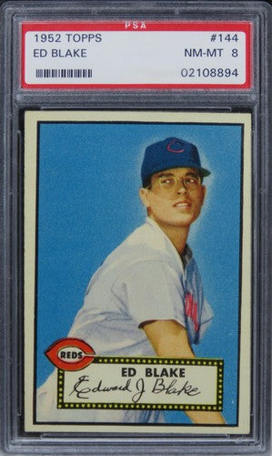 1952 Topps Ed Blake #144 PSA 8 NM-MT
