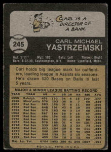 1973 Topps Carl Yastrzemski HOF #245 VG