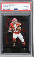 Load image into Gallery viewer, 2016 Panini Select Tyreek Hill Future HOF ROOKIE RC #65 PSA 10 GEM MINT