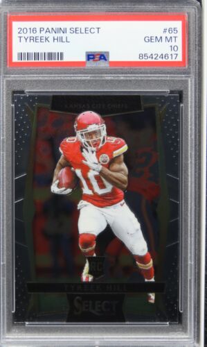 2016 Panini Select Tyreek Hill Future HOF ROOKIE RC #65 PSA 10 GEM MINT