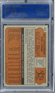 1972 Topps Bill Gogolewski #424 PSA 9 MINT