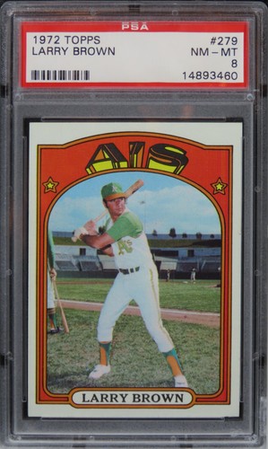 1972 Topps Larry Brown #279 PSA 8 NM-MT