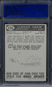 1959 Topps Lindon Crow #156 PSA 8 NM-MT