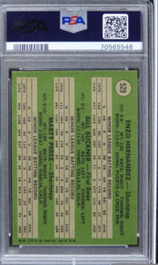 1971 Topps N.L. Rookies HERNANDEZ/BUCKNER/PEREZ #529 PSA 8 NM-MT