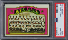 Load image into Gallery viewer, 1972 Topps Indians Team #547 PSA 8 NM-MT