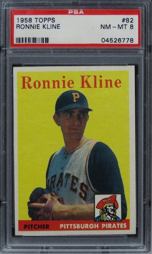 1958 Topps Ronnie Kline #82 PSA 8 NM-MT
