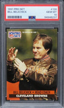 Load image into Gallery viewer, 1991 Pro Set Bill Belichick Future HOF #126 PSA 10 GEM MINT