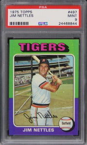 1975 Topps Jim Nettles #497 PSA 9 MINT