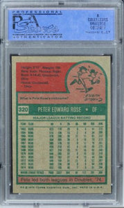 1975 Topps Pete Rose Future HOF #320 PSA 7 NM