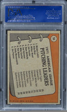 Load image into Gallery viewer, 1972 Topps AL Pitching Leaders M.LOLICH/V.BLUE/W.WOOD #94 PSA 8 NM-MT