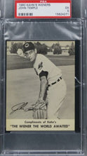 Load image into Gallery viewer, 1960 Kahn&#39;s Wieners John Temple PSA 5 EX