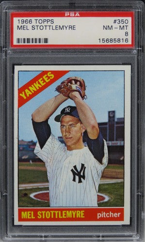 1966 Topps Mel Stottlemyre #350 PSA 8 NM-MT