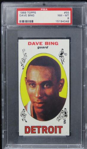 1969 Topps Dave Bing HOF ROOKIE RC #55 PSA 8 NM-MT