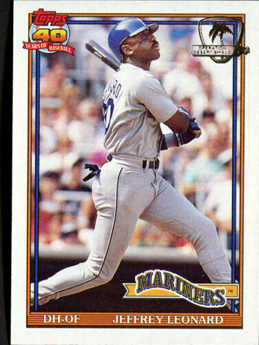 1991 Topps Desert Shield Jeffrey Leonard #55