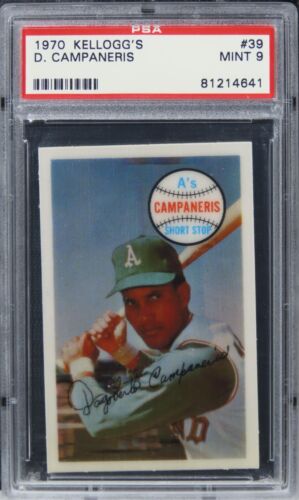 1970 Kellogg's Bert Campaneris #39 PSA 9 MINT