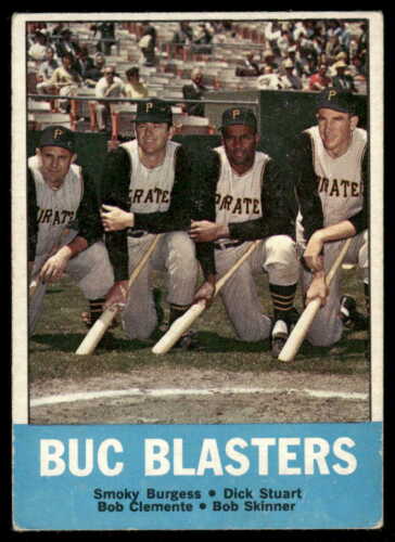 1963 Topps Buc Blasters w/ Roberto Clemente HOF #18 VG
