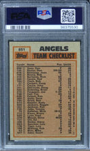 Load image into Gallery viewer, 1983 Topps Angels Batting and Pitching Leaders w/ Rod Carew #651 PSA 10 GEM MINT