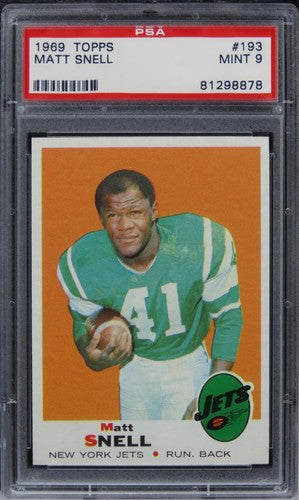1969 Topps Matt Snell #193 PSA 9 MINT