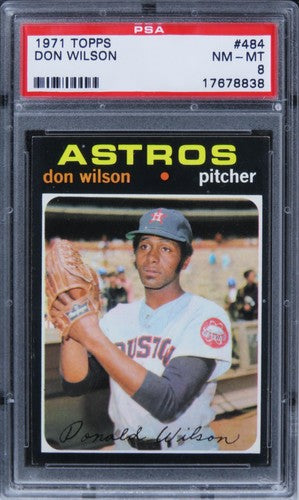 1971 Topps Don Wilson #484 PSA 8 NM-MT