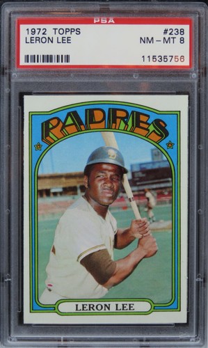 1972 Topps Leron Lee #238 PSA 8 NM-MT