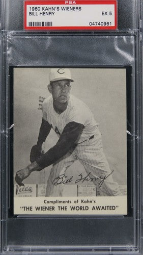 1960 Kahn's Wieners Bill Henry PSA 5 EX