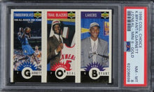 Load image into Gallery viewer, 1996 Collector&#39;s Choice K.Bryant/K.Garnett/J.O&#39;Neal-MINI II-GOLD PSA 8 NM-MT