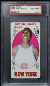 1969 Topps Dave Stallworth ROOKIE RC #74 PSA 8 NM-MT **CENTERED**