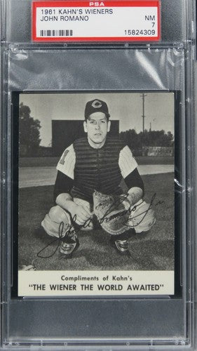1961 Kahn's Wieners John Romano PSA 7 NM
