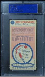 1969 Topps Dave Stallworth ROOKIE RC #74 PSA 8 NM-MT **CENTERED**