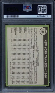 1967 Topps Yankees Team #131 PSA 8 NM-MT