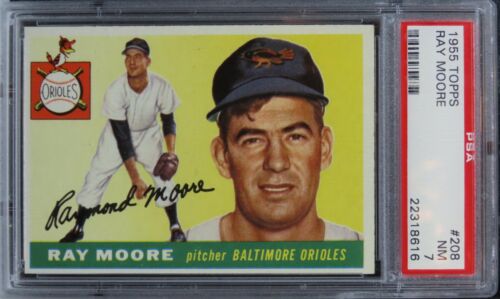 1955 Topps Ray Moore #208 PSA 7 NM