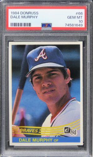 1984 Donruss Dale Murphy #66 PSA 10 GEM MINT