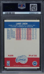 1987 Fleer Larry Drew #29 PSA 9 MINT