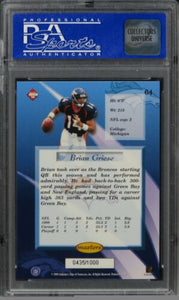 1999 Collector's Edge Masters Brian Griese GALVANIZED #64 PSA 9 MINT