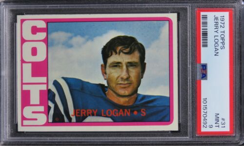1972 Topps Jerry Logan #31 PSA 9 MINT