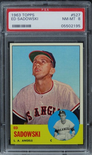 1963 Topps Ed Sadowski #527 PSA 8 NM-MT