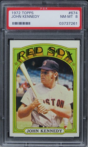 1972 Topps John Kennedy #674 PSA 8 NM-MT