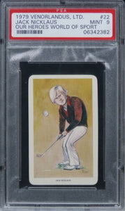 1979 Venorlandus LTD. Jack Nicklaus OUR HEROES WORLD OF SPORT HOF #22 PSA 9 MINT