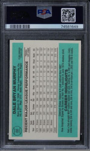 1984 Donruss Dale Murphy #66 PSA 10 GEM MINT