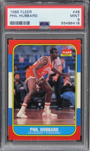 1986 Fleer Phil Hubbard #48 PSA 9 MINT