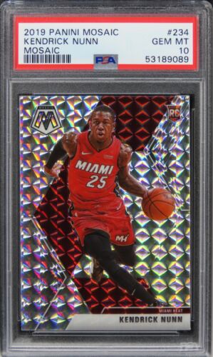 2019 Panini Mosaic Kendrick Nunn MOSAIC PRIZM ROOKIE RC #234 PSA 10 GEM MINT