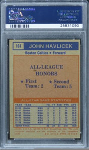 1972 Topps John Havlicek ALL STAR HOF #161 PSA 9 MINT
