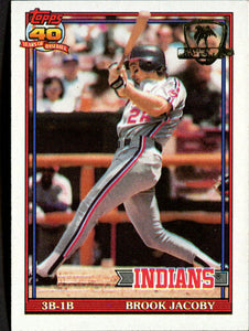 1991 Topps Desert Shield Brook Jacoby #47